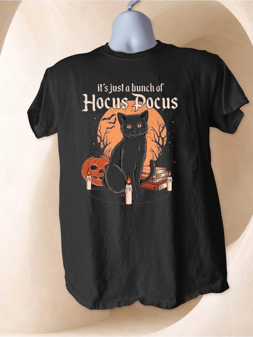 Gildan Black Halloween 'Hocus Pocus' Cat Tee
